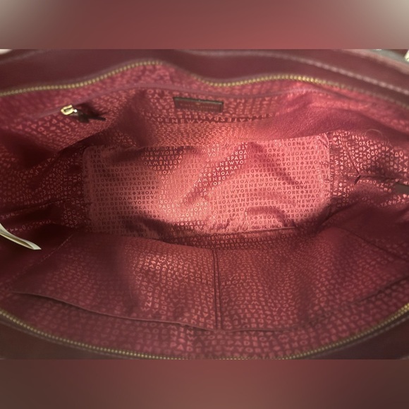 Large Merlot Kate Spade Purse - Picture 3 of 16